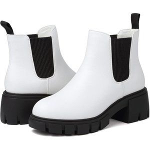 Ankle Boots Womens Platform Chunky Heel Boots for Women Fall booties